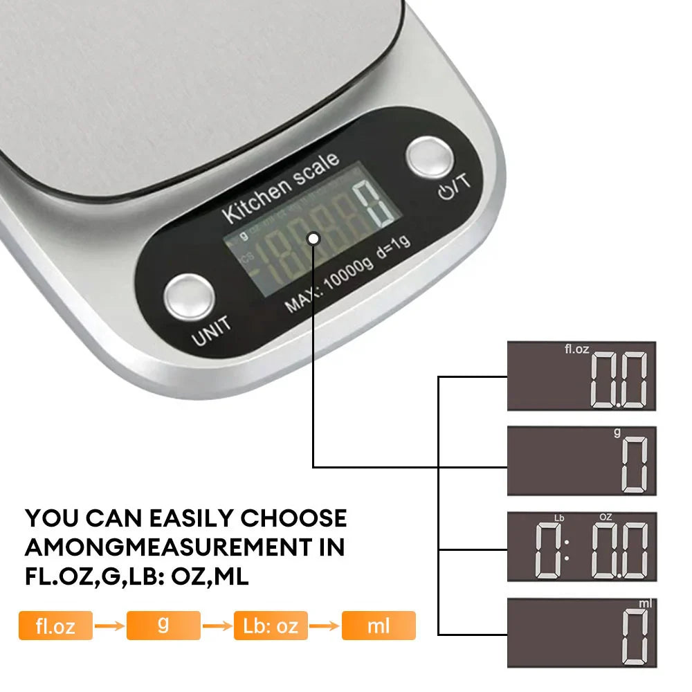 High Precision Digital Kitchen Scale 10kg-1