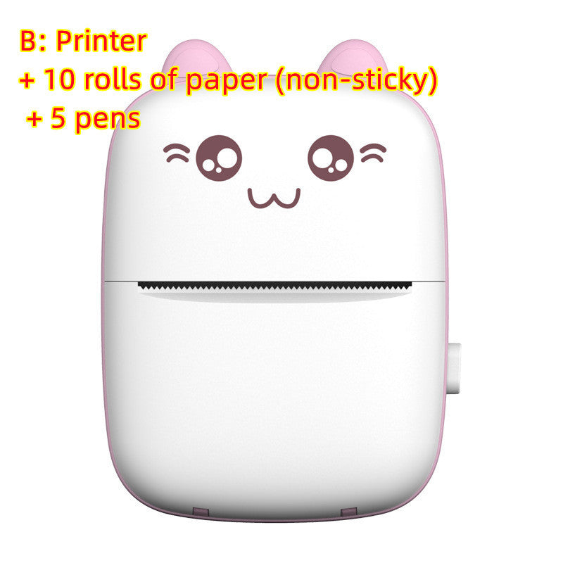 Mini Bluetooth Printer With Rolls