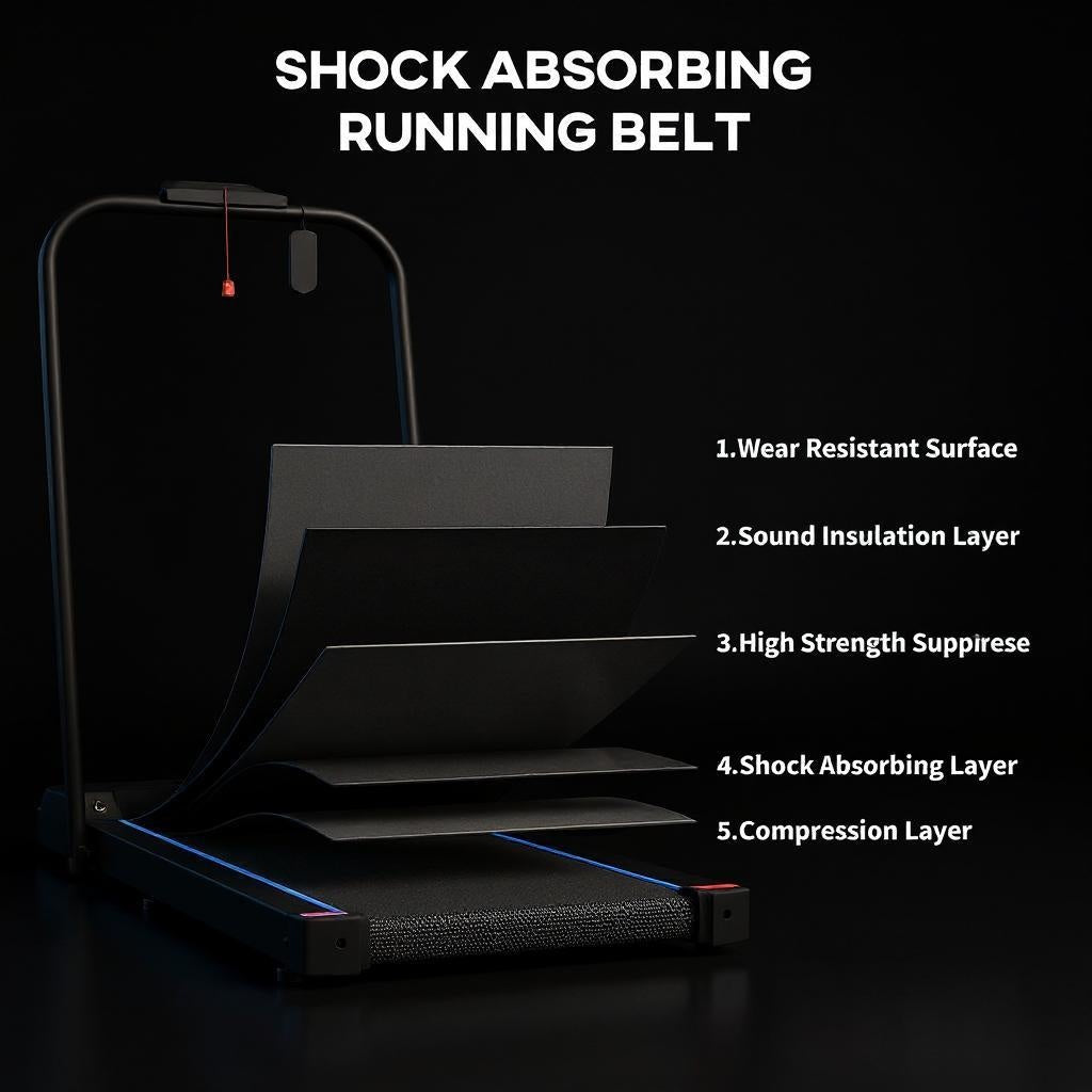 Treadmill with Remote Control and LED Display