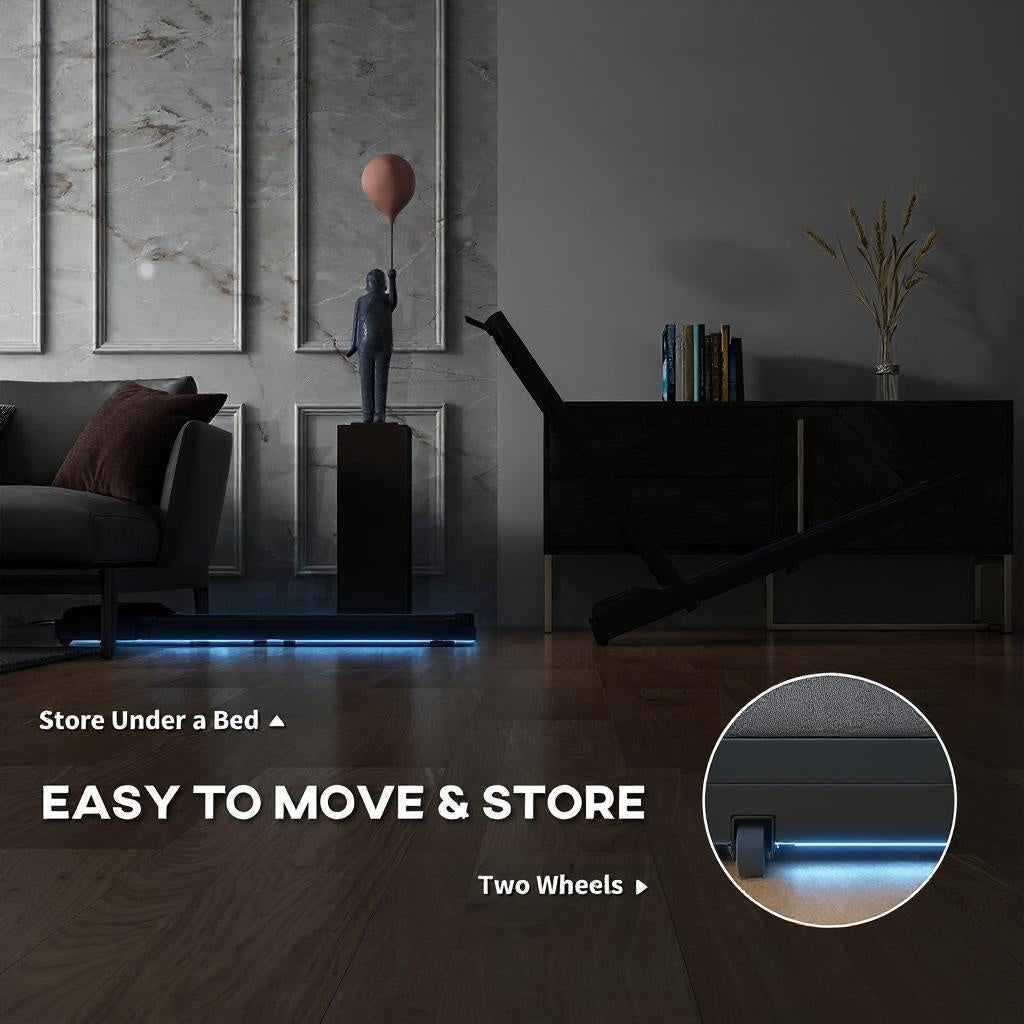 Treadmill with Remote Control and LED Display